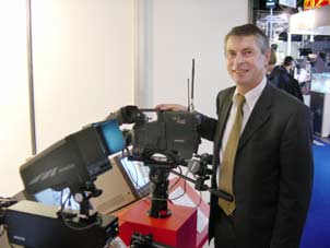 Hitachi's Bernd Kaltenschnee with its 