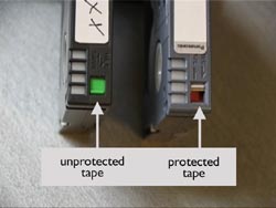 tape protection tab
